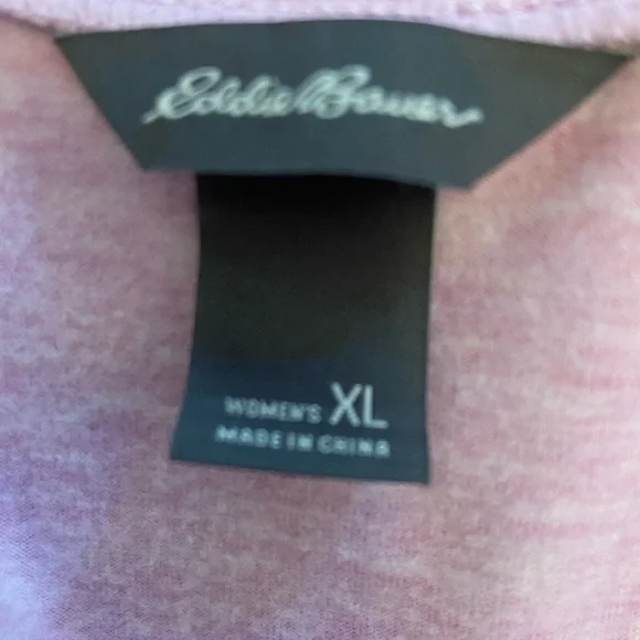 Eddie Bauer Soft Pink Long Sleeve Top Size XL. - Picture 3 of 6